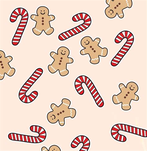 💛🍪Gingerbread man wallpaper🍪💛 | Sticker collection, Christmas wallpaper, Christmas holidays