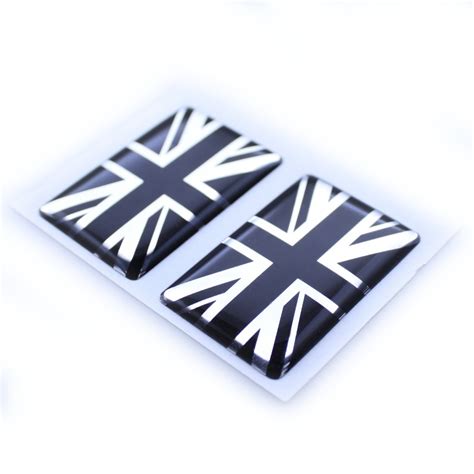 UK Union Jack Flag Sticker Domed 3D Sticker Self Adhesive Back 3D ...