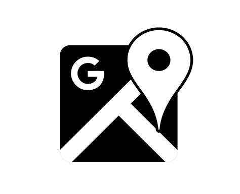 Google Maps Icon Black And White - Adrian Kristine