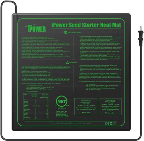 Ipower Medium Seedling Heat Mat X Warm Hydroponic Heating Pad