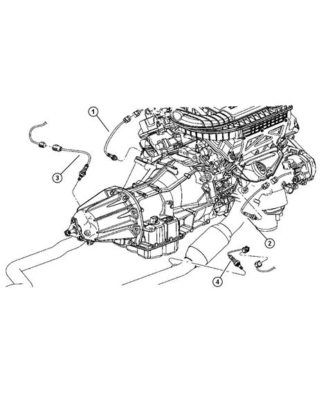 Chrysler 300 Sensor Oxygen After Catalyst Before Catalyst Left