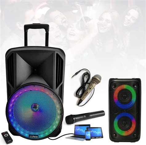 Party Light Sound Enceinte Mobile Sur Batterie Usb Bluetooth Party