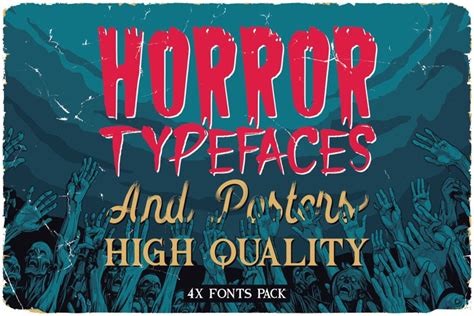 Vintage Horror Fonts&Posters Bundle