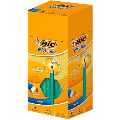 Lápis Preto BIC Evolution Corpo Verde Hexagonal HB2 840641 72