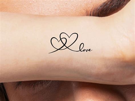 Connecting Hearts Love Temporary Tattoo 1 13 4ever