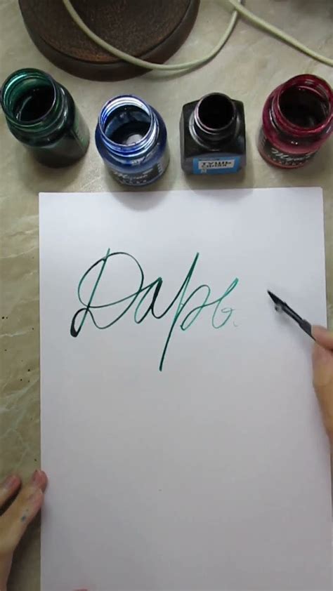 Каллиграфия рейсфедером - Дарья #каллиграфия #colapen #calligraphy # ...