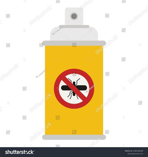 Insect Spray Flat Clipart Vector Illustration Stock Vector Royalty