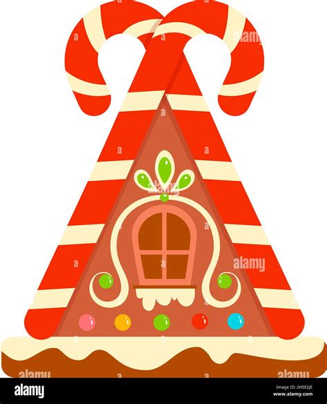 Weihnachten Cartoons Clip Art Lebkuchen Haus Clipart Vektor