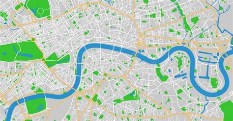 Vector Illustration Outline of London City Map Stock Vector ...