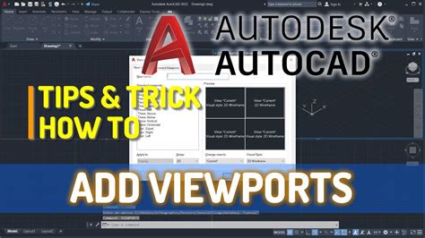 AutoCAD How To Add Viewport YouTube