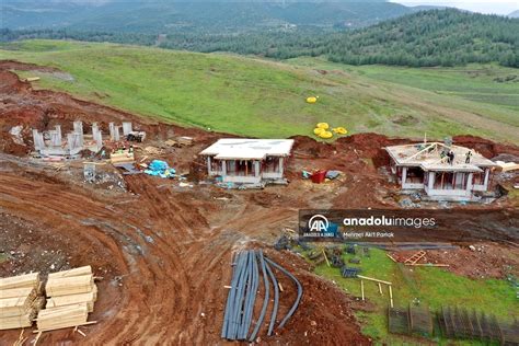 Köy tipi afet evleri Nurdağı nda yükselmeye başladı Anadolu Ajansı