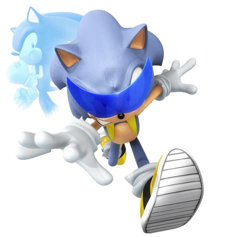 Nega Sonic Running Render By Nibroc Rock On Deviantart