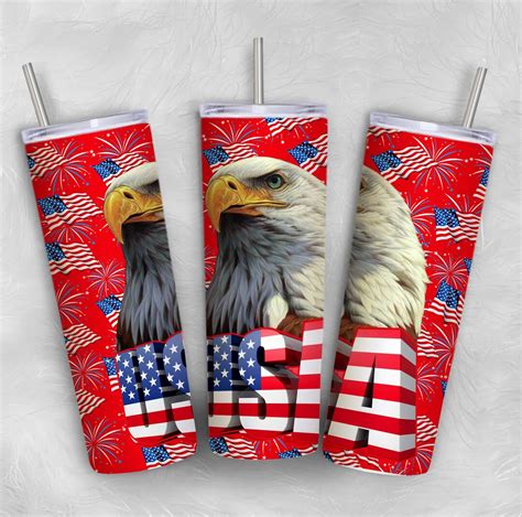 American Eagle Us Flagge Unzen Becher Sublimation Wrap Etsy De