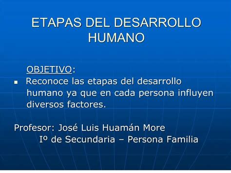 Ppt Etapas Del Desarrollo Humano Powerpoint Presentation Free Download Id223719