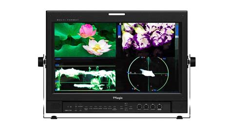 Tvlogic Lqm 171w 17 Quad Input Hd Sd Sdi Or Composite Lcd Monitor On Board Field Monitors