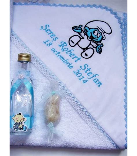 Trusou Botez Personalizat Bebe Strumf