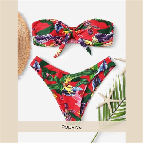 Chic Fashion Styles Every Day High Leg Bikini Tropical