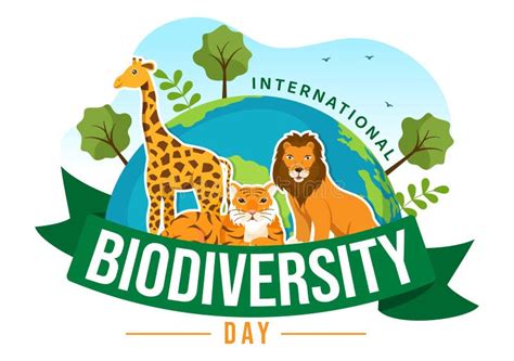 Dia Mundial Da Biodiversidade De Maio Ilustra Diversidade