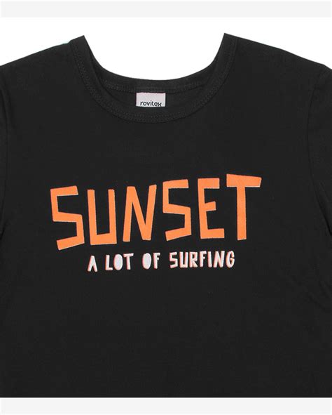 Riachuelo Camiseta Infantil Masculina Sunset Infinita Cor Preto