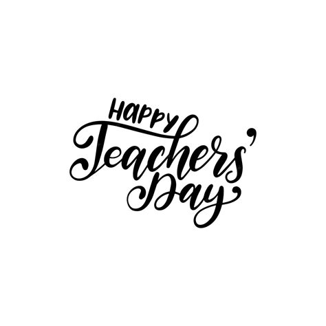 Premium Vector Happy Teachers Day Hand Lettering