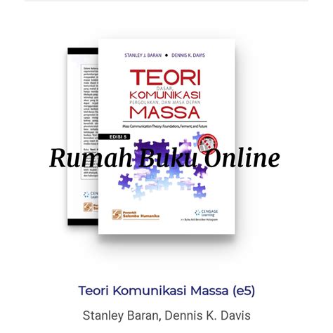 Jual Teori Komunikasi Massa E Shopee Indonesia