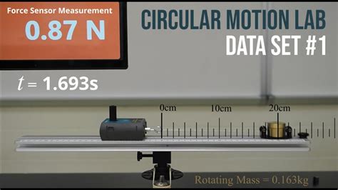 Circular Motion Lab Data Set Youtube