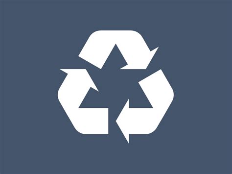 Blue Recycle Logo