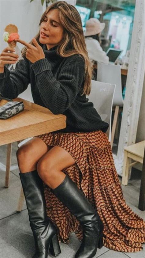 Outfits Super Chic Con Botas Altas Estilodf