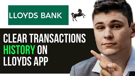 HOW TO CLEAR TRANSACTIONS HISTORY ON LLOYDS APP 2024 FULL GUIDE