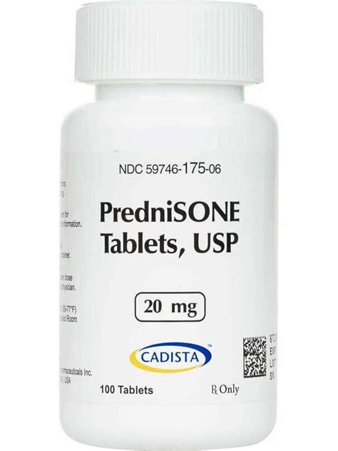 Prednisone 20 Mg Tablet 100 Tablets At Rs 100 Bottle In Nagpur ID