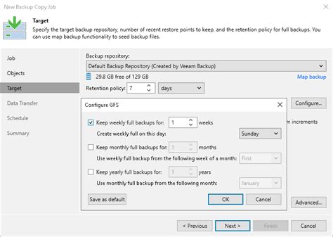 Step Specify Target Repository And Retention Settings User Guide