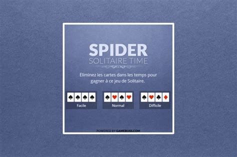 Spider Solitaire Time Sur JeuxGratuitJeux