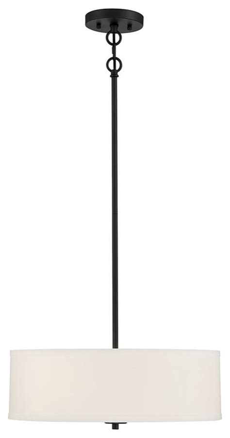 Savoy House Meridian Light Pendant Matte Black Transitional