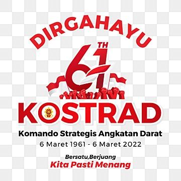 Dirgahayu Indonesia Vector Hd Images 61 Th Dirgahayu Kostrad 2022