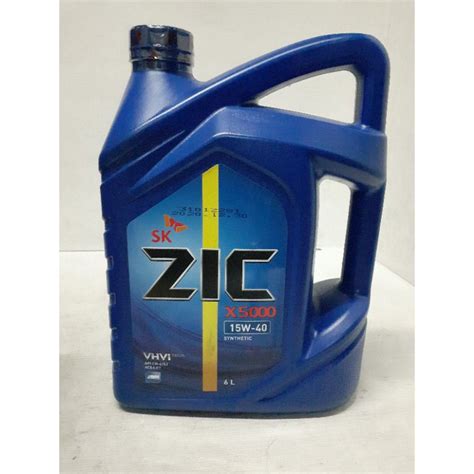 ZIC X5000 15W-40 DSL SYNTHETIC (1 GALLON / 6 LITERS) | Shopee Philippines