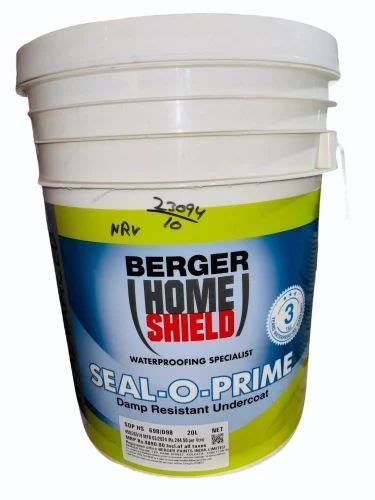 Berger Home Shield Seal O Prime Waterproofing Paint 20 Ltr At Rs 13700