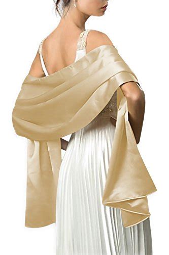 Justmydress Satin Wrap Shawl For Evening Wedding Party Formal 68 Inch