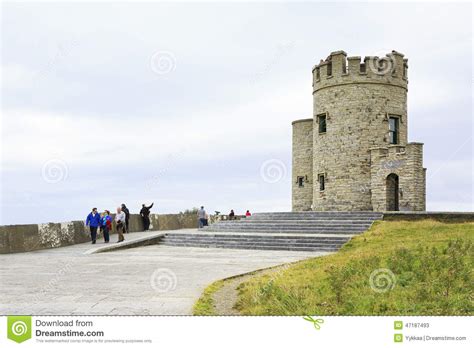 O Brien s Tower. editorial stock photo. Image of moher - 47187493