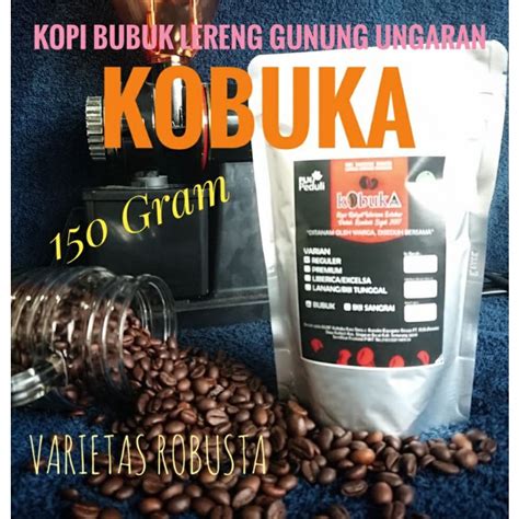 Jual Kopi Bubuk Robusta Gram Khas Lereng Gunung Ungaran Shopee