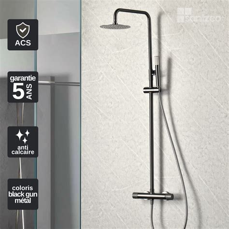 Colonne De Douche Anti Calcaire Thermostatique Black Gun M Tal Imex