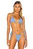 Frankies Bikinis Tia Bikini Top In Blue Wave Revolve