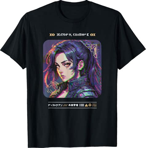 Hot Trending Bit Anime Japanese Cyberpunk Streetwear Art Tokyo Graphic T Shirt Vintage Tee