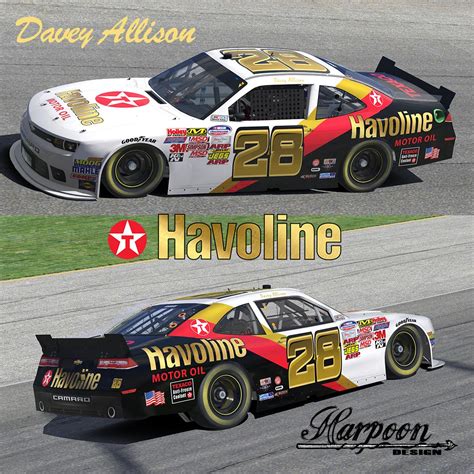 1987 Davey Allison Havoline Car by Brantley Roden - Trading Paints