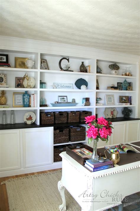 Diy Built Ins Using Prefab Bookcases Cabinets Making Lemonade