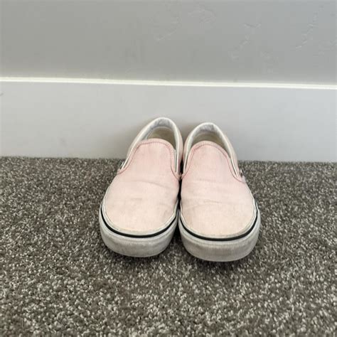 cute pink vans! *have been worn* - Depop