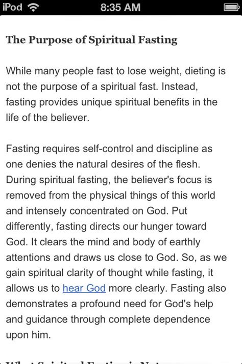 Fasting--- I REALLY need to do this! Spiritual Fast, Spiritual Quotes ...