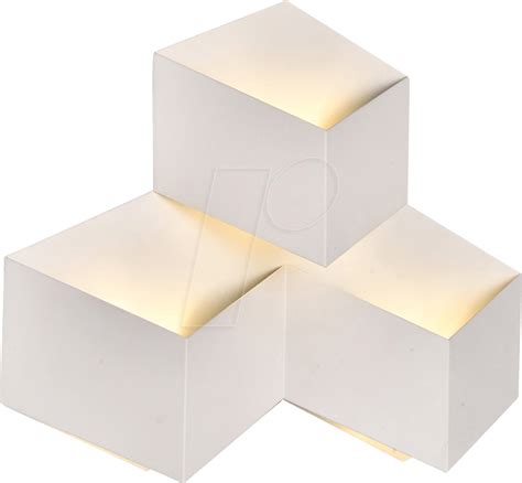 VT-8222: LED wall light, 9 W, 990 lm, 4000 K, angular, white, IP20 at ...