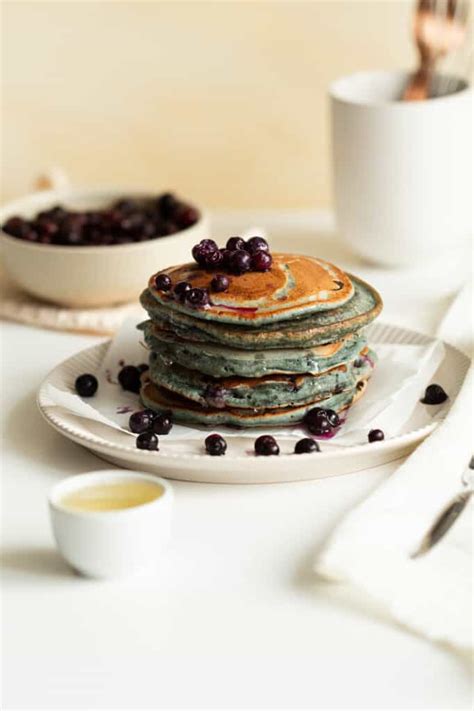 Vegane Blaubeer Pancakes Einfaches Rezept Pflanzlich Gut