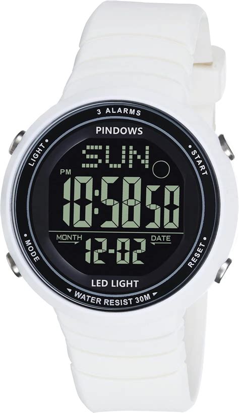 Aswan Watch Digitaluhr F R Damen Mit Wecker Stoppuhr Led Licht Datum