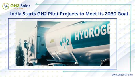 India Starts Green Hydrogen Pilot Projects To Meet Its 2030 Goal Gh2